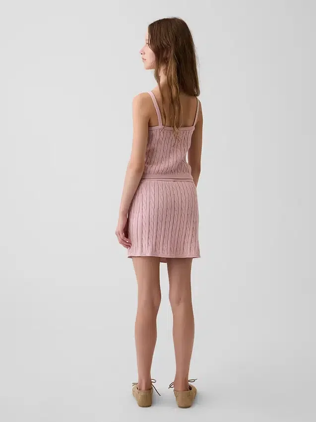 Kinder-Skort aus Zopfmuster-Pullover