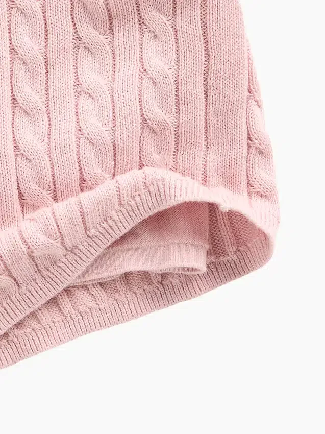 Kinder-Skort aus Zopfmuster-Pullover