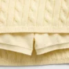 Kinder-Skort aus Zopfmuster-Pullover