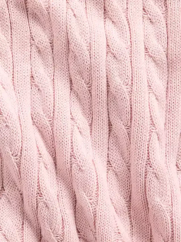 Kinder-Skort aus Zopfmuster-Pullover