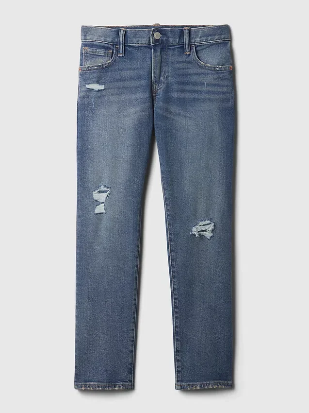 Kinder-Slim-Jeans im „Rip & Repair“-Look