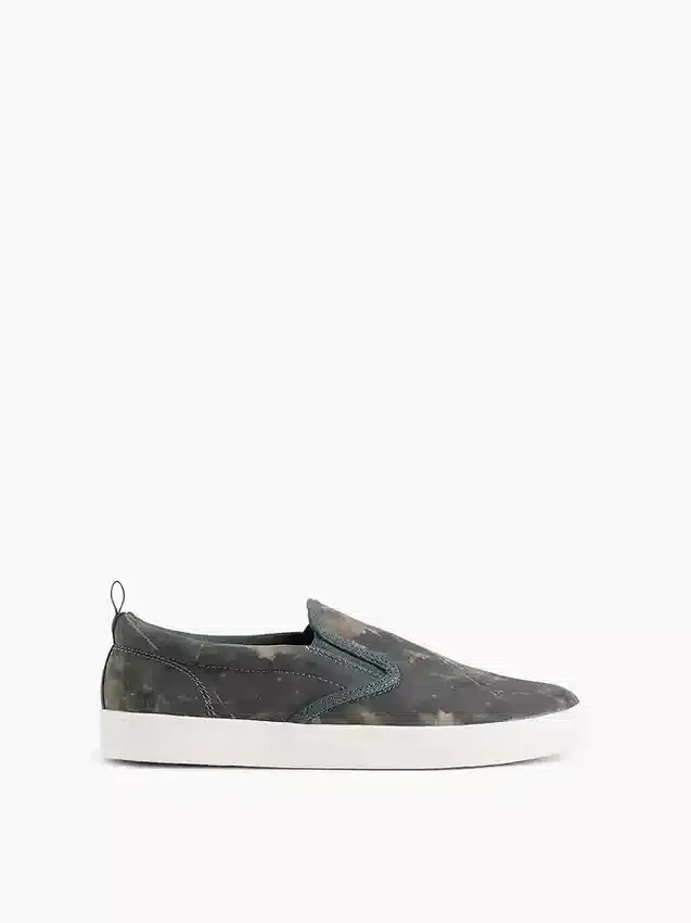 Kinder-Slip-On-Sneaker aus Canvas im Camouflage-Look
