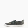 Kinder-Slip-On-Sneaker aus Canvas im Camouflage-Look