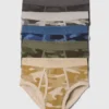 Kinder-Slips aus Bio-Baumwolle im Camouflage-Muster (5er-Pack)
