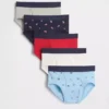 Kinder-Slips aus Bio-Stretch-Baumwolle im Americana-Stil (5er-Pack)