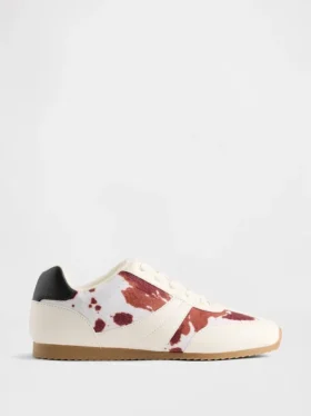 Kinder-Sneaker mit Kuhmuster