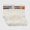 Kinder-Socken aus Bio-Baumwolle im Varsity-Stil (7er-Pack)