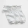 Kinder-Socken mit Rüschen (3er-Pack)