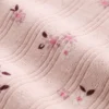 Kinder-Strickjacke aus Baumwolle mit Pointelle-Rippmuster