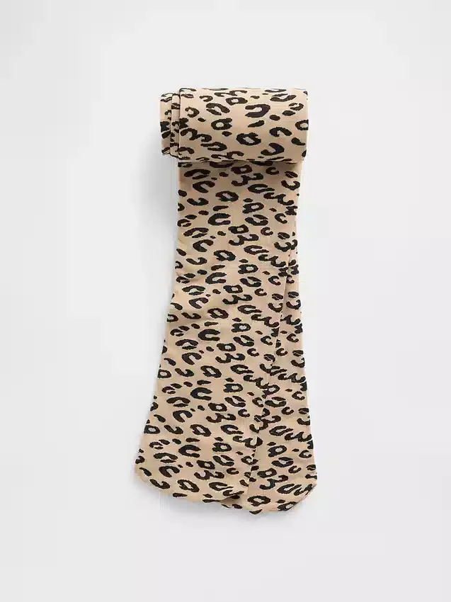 Kinder-Strumpfhose mit Leopardenmuster