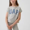 Kinder-Sweatshirt aus Vintagesoft-Frottee mit Raglanärmeln und Grafikprint