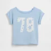 Kinder-Sweatshirt aus Vintagesoft-Frottee mit Raglanärmeln und Grafikprint