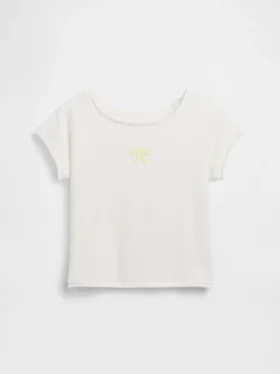 Kinder-Sweatshirt aus Vintagesoft-Frottee mit Raglanärmeln und Grafikprint