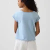 Kinder-Sweatshirt aus Vintagesoft-Frottee mit Raglanärmeln und Grafikprint