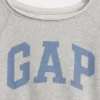 Kinder-Sweatshirt aus Vintagesoft-Frottee mit Raglanärmeln und Grafikprint