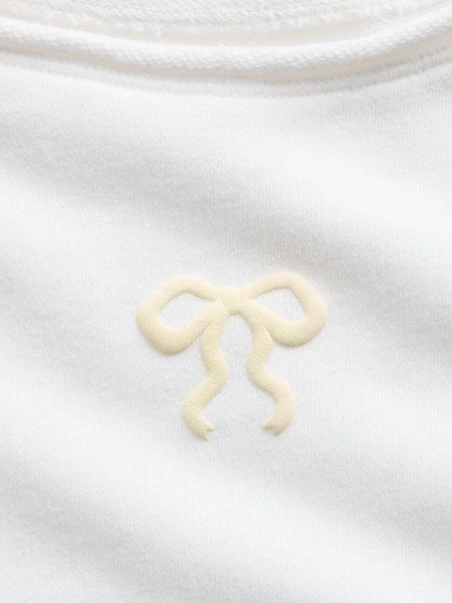 Kinder-Sweatshirt aus Vintagesoft-Frottee mit Raglanärmeln und Grafikprint