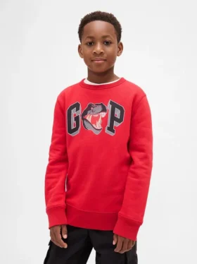 Kinder-Sweatshirt mit Grafik-Logo