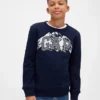 Kinder-Sweatshirt mit Grafik-Logo