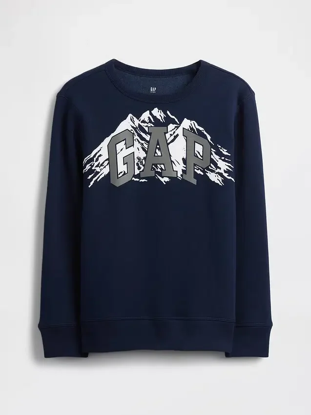 Kinder-Sweatshirt mit Grafik-Logo