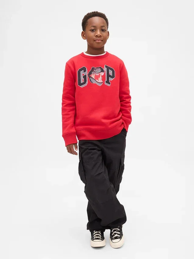 Kinder-Sweatshirt mit Grafik-Logo