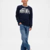 Kinder-Sweatshirt mit Grafik-Logo
