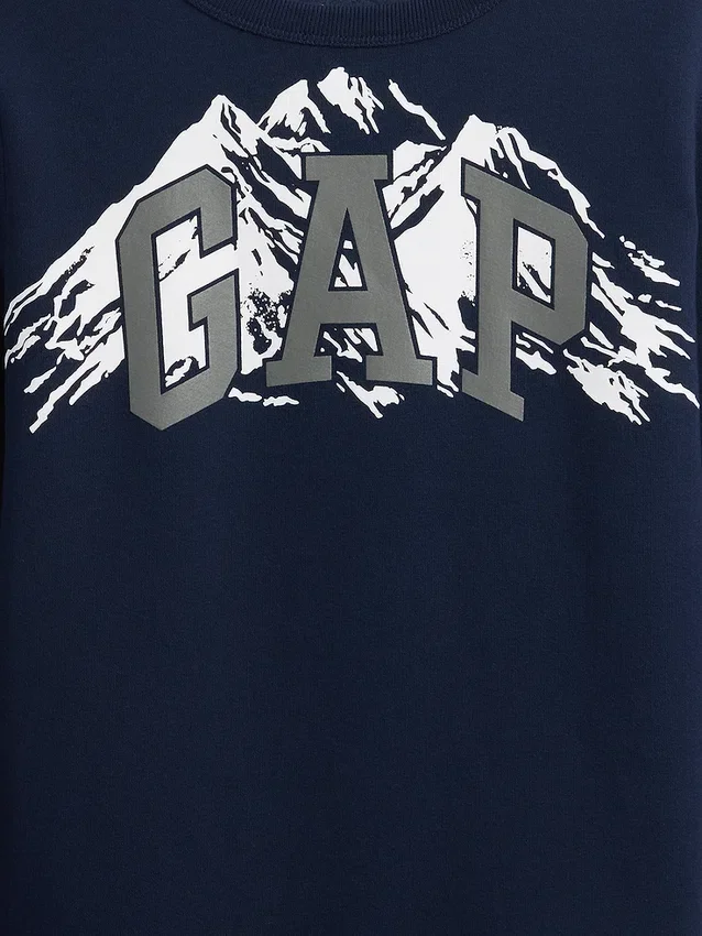 Kinder-Sweatshirt mit Grafik-Logo