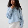 Kinder-Sweatshirt „Vintagesoft“ aus Frottee mit übergroßem Aufdruck