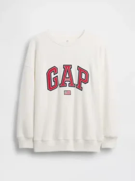 Kinder-Sweatshirt „Vintagesoft“ aus Frottee mit übergroßem Aufdruck