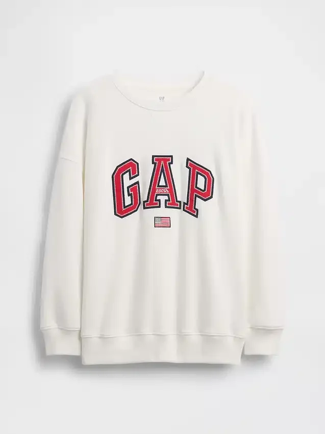 Kinder-Sweatshirt „Vintagesoft“ aus Frottee mit übergroßem Aufdruck