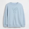 Kinder-Sweatshirt „Vintagesoft“ aus Frottee mit übergroßem Aufdruck
