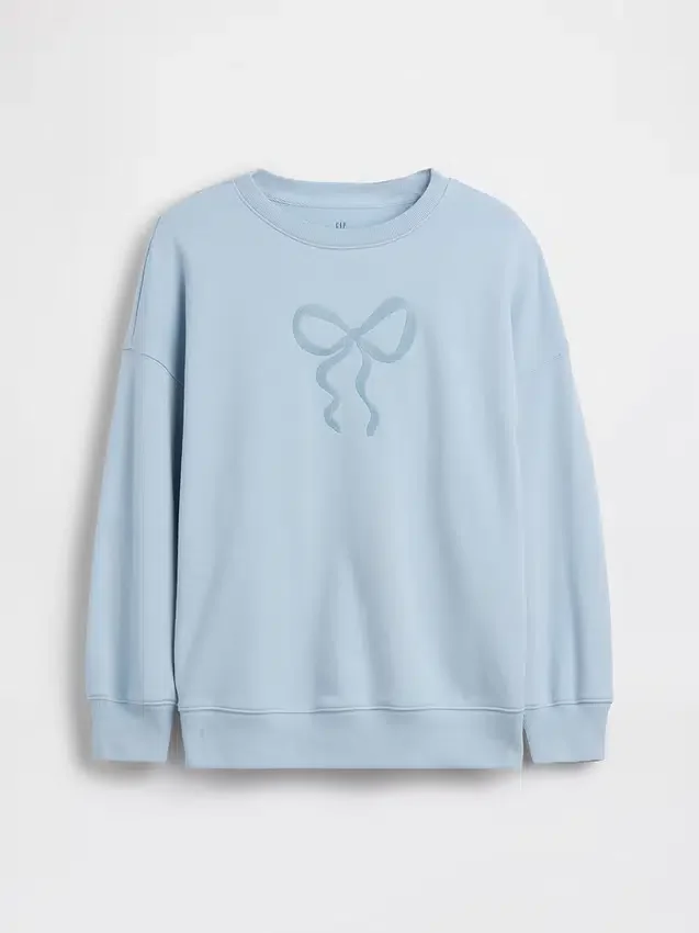 Kinder-Sweatshirt „Vintagesoft“ aus Frottee mit übergroßem Aufdruck