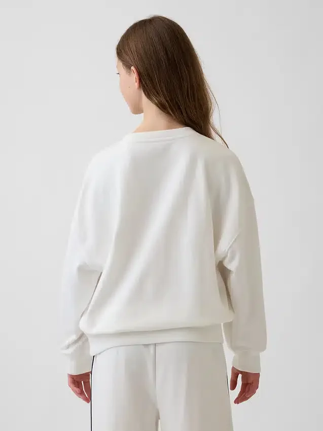 Kinder-Sweatshirt „Vintagesoft“ aus Frottee mit übergroßem Aufdruck
