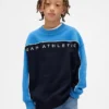 Kinder-Sweatshirt „Vintagesoft“ mit Colorblock-Logo