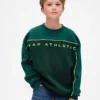 Kinder-Sweatshirt „Vintagesoft“ mit Colorblock-Logo