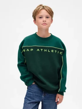Kinder-Sweatshirt „Vintagesoft“ mit Colorblock-Logo