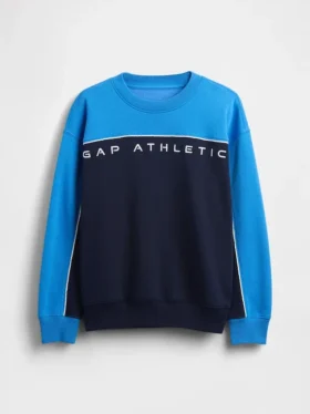 Kinder-Sweatshirt „Vintagesoft“ mit Colorblock-Logo