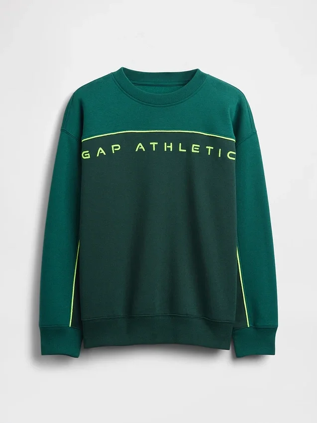 Kinder-Sweatshirt „Vintagesoft“ mit Colorblock-Logo