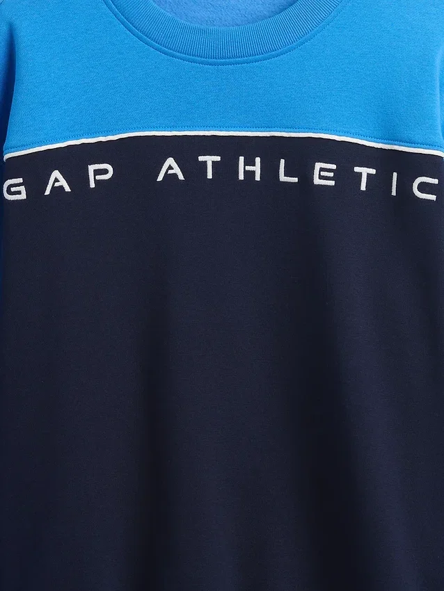 Kinder-Sweatshirt „Vintagesoft“ mit Colorblock-Logo