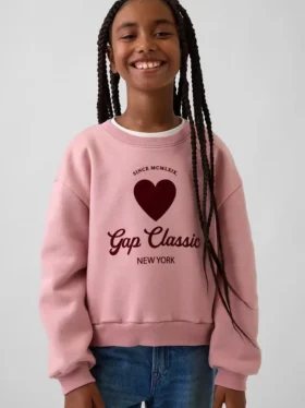 Kinder-Sweatshirt „Vintagesoft“ mit Dolman-Ärmeln
