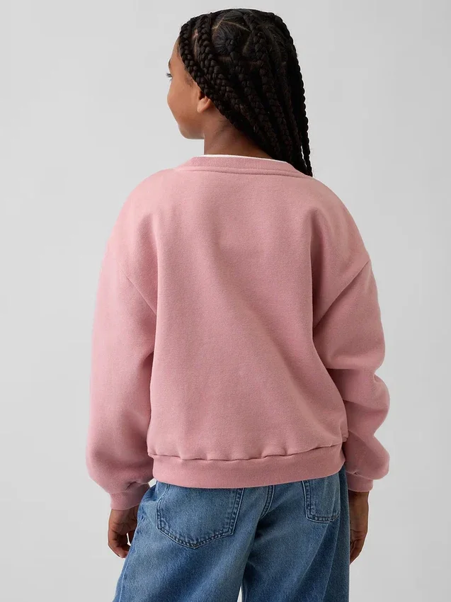 Kinder-Sweatshirt „Vintagesoft“ mit Dolman-Ärmeln