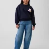 Kinder-Sweatshirt „Vintagesoft“ mit Dolman-Ärmeln