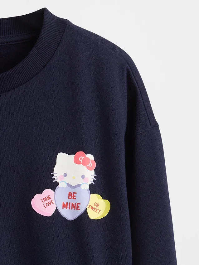 Kinder-Sweatshirt „Vintagesoft“ mit Dolman-Ärmeln