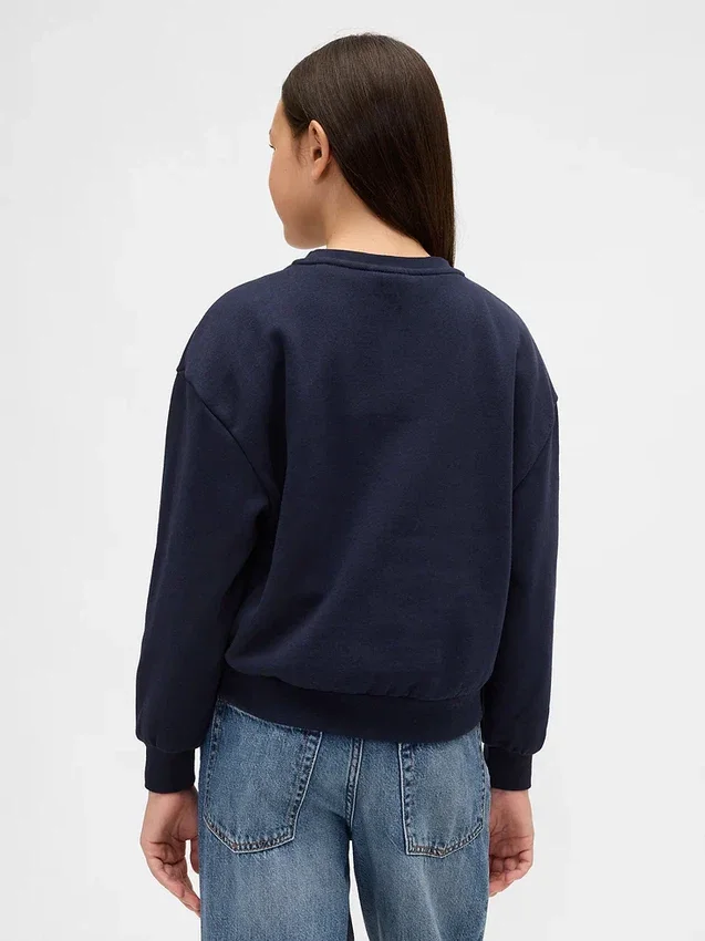 Kinder-Sweatshirt „Vintagesoft“ mit Hello Kitty-Logo