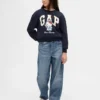 Kinder-Sweatshirt „Vintagesoft“ mit Hello Kitty-Logo