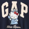 Kinder-Sweatshirt „Vintagesoft“ mit Hello Kitty-Logo