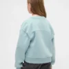 Kinder-Sweatshirt „Vintagesoft“ mit lockerem V-Ausschnitt