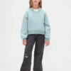 Kinder-Sweatshirt „Vintagesoft“ mit lockerem V-Ausschnitt