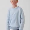 Kinder-Sweatshirt „Vintagesoft“ mit Logo in lockerer Passform
