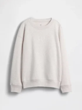 Kinder-Sweatshirt „Vintagesoft“ mit Logo in lockerer Passform