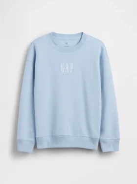 Kinder-Sweatshirt „Vintagesoft“ mit Logo in lockerer Passform